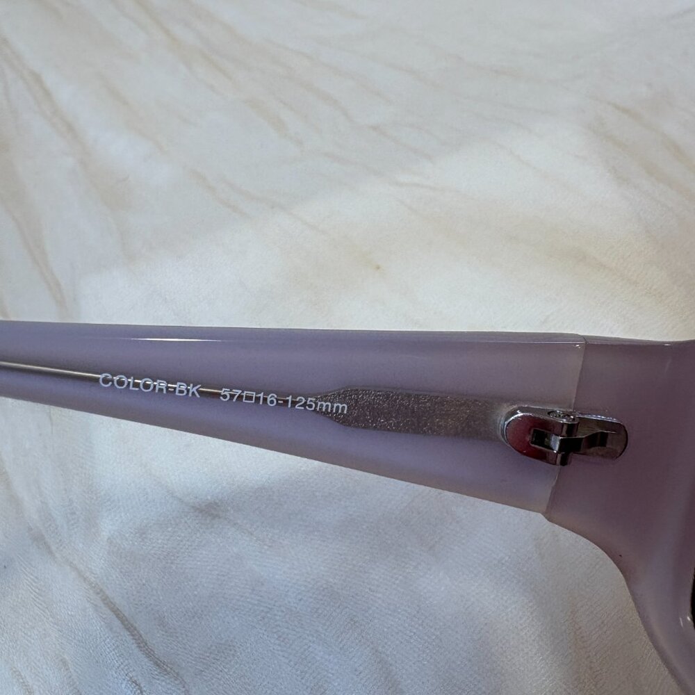 NEW ELLE EL 18874‎ COLOR-BK BLACK WHITE AUTHENTIC FRAMED SUNGLASSES 57-16 - Picture 7 of 9